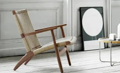 Carl Hansen & Søn CH25 Loungestol, eg hvidolie af Hans J. Wegner><noscript><img width=