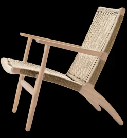 Carl Hansen & Søn CH25 Loungestol, eg olie af Hans J. Wegner><noscript><img width=