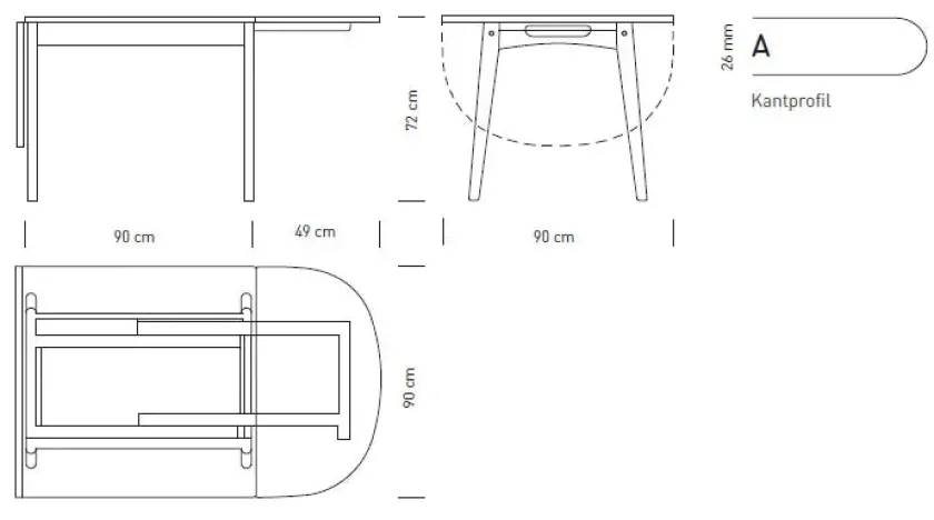 Carl Hansen & Søn CH002 Spisebord fra> Spiseborde