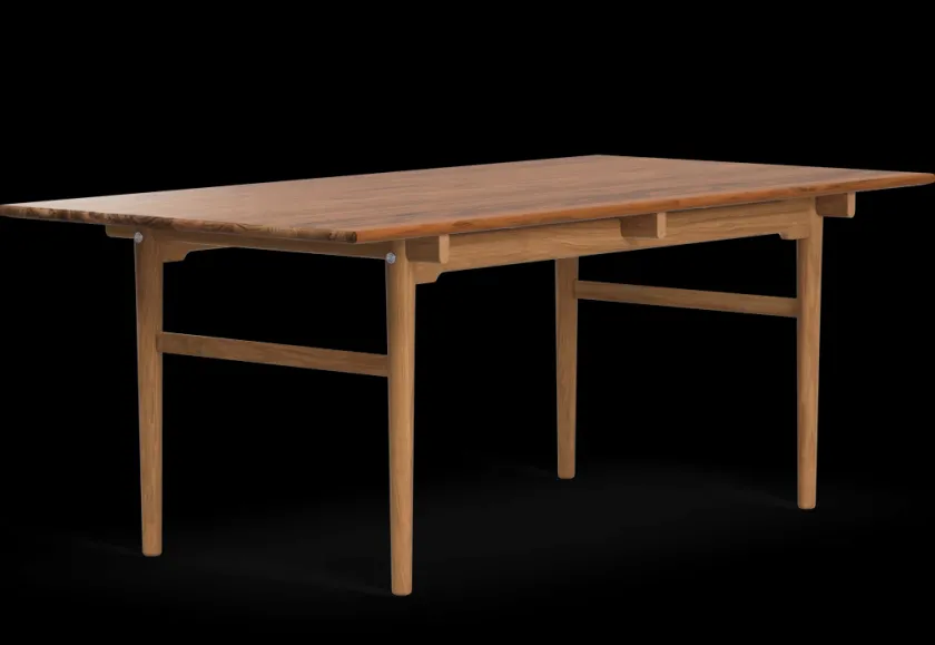 Carl Hansen & Søn CH327 Spisebord Teak Mix, 190 cm fra> Spiseborde