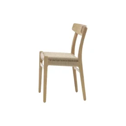 Carl Hansen & Søn CH23 Spisestol, eg hvidolie af Hans J. Wegner> Spisebordsstole