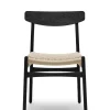 Carl Hansen & Søn CH23 Spisestol, sort eg af Hans J. Wegner> Spisebordsstole