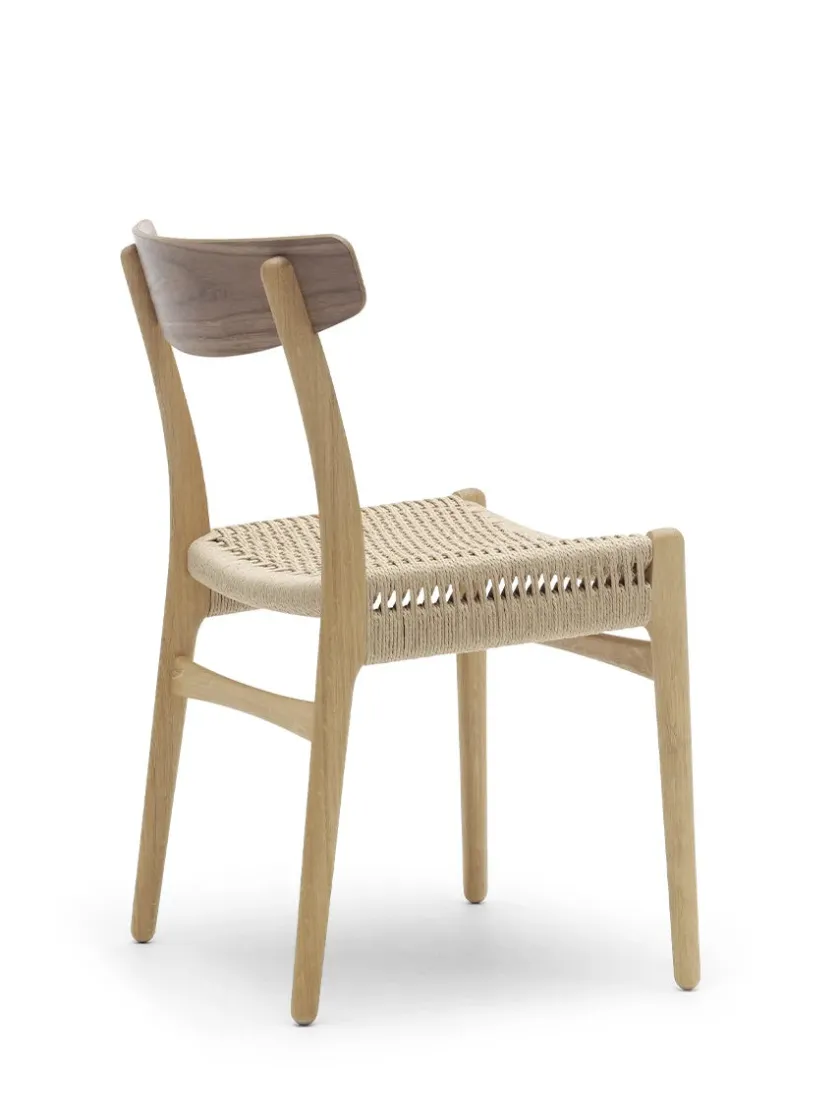 Carl Hansen & Søn CH23 Spisestol, sort eg med sort flet af Hans J. Wegner> Spisebordsstole