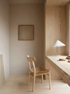 Carl Hansen & Søn CH23 Spisestol, valnød olie med sort flet af Hans J. Wegner><noscript><img width=