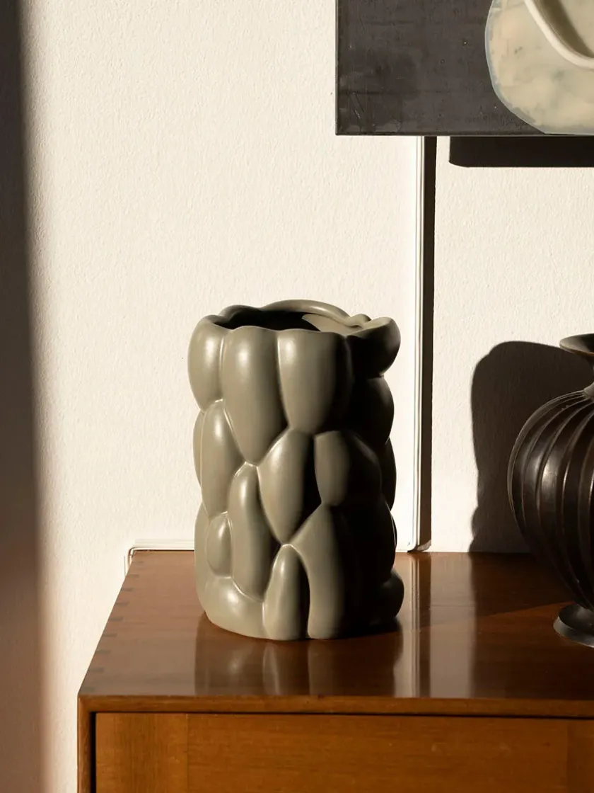 raawii Cloud Vase, vaporous grey fra> Vaser