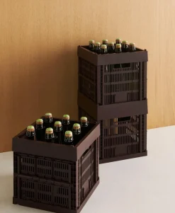 HAY Colour Crate Cube, Bordeaux fra>Børn Gaver Til Ham|Opbevaring På Børneværelset