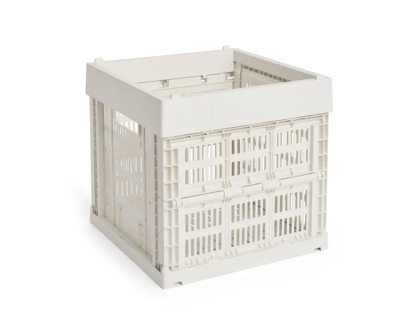 HAY Colour Crate Cube, Light yellow fra>Børn Opbevaring På Børneværelset|Opbevaring