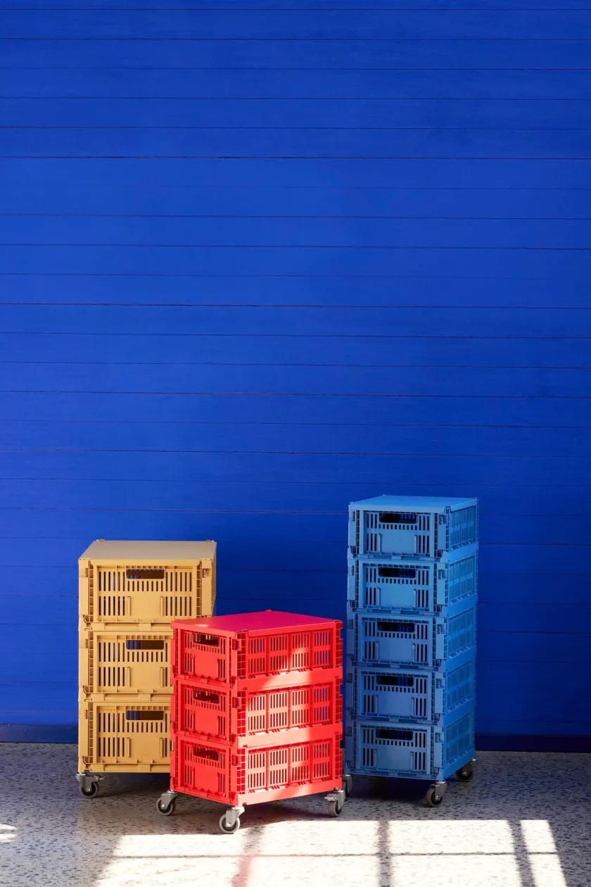 HAY Colour Crate hjul, medium 4 stk. fra>Børn Opbevaring På Børneværelset