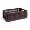 HAY Colour Crate Large, Bordeaux fra>Børn Gaver Til Ham|Opbevaring På Børneværelset