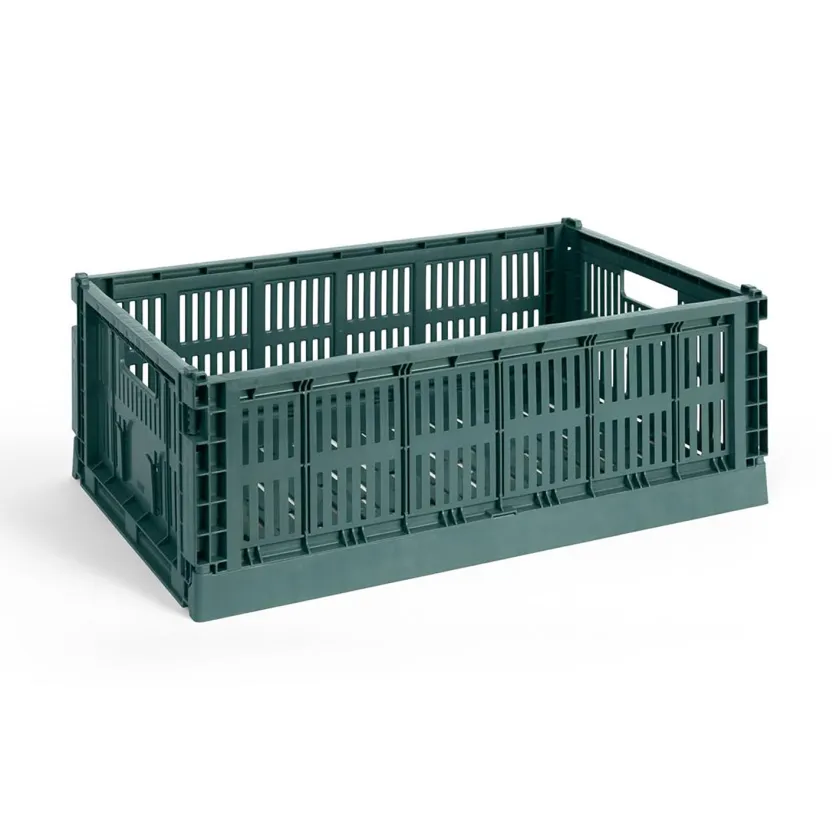 HAY Colour Crate Large, Grey fra>Børn Opbevaring På Børneværelset|Opbevaring