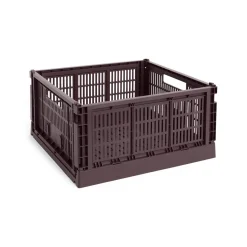 HAY Colour Crate Large Square, Charcoal fra>Børn Gaver Til Ham|Opbevaring På Børneværelset