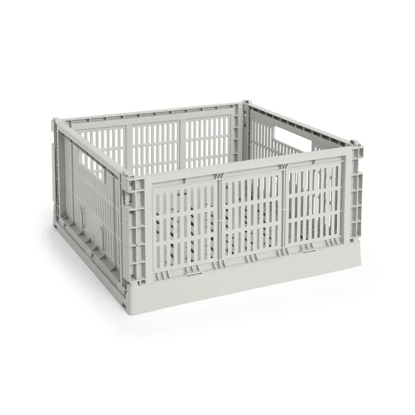 HAY Colour Crate Large Square, Charcoal fra>Børn Gaver Til Ham|Opbevaring På Børneværelset