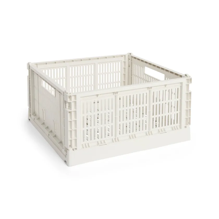 HAY Colour Crate Large Square, Off white fra>Børn Gaver Til Ham|Opbevaring På Børneværelset