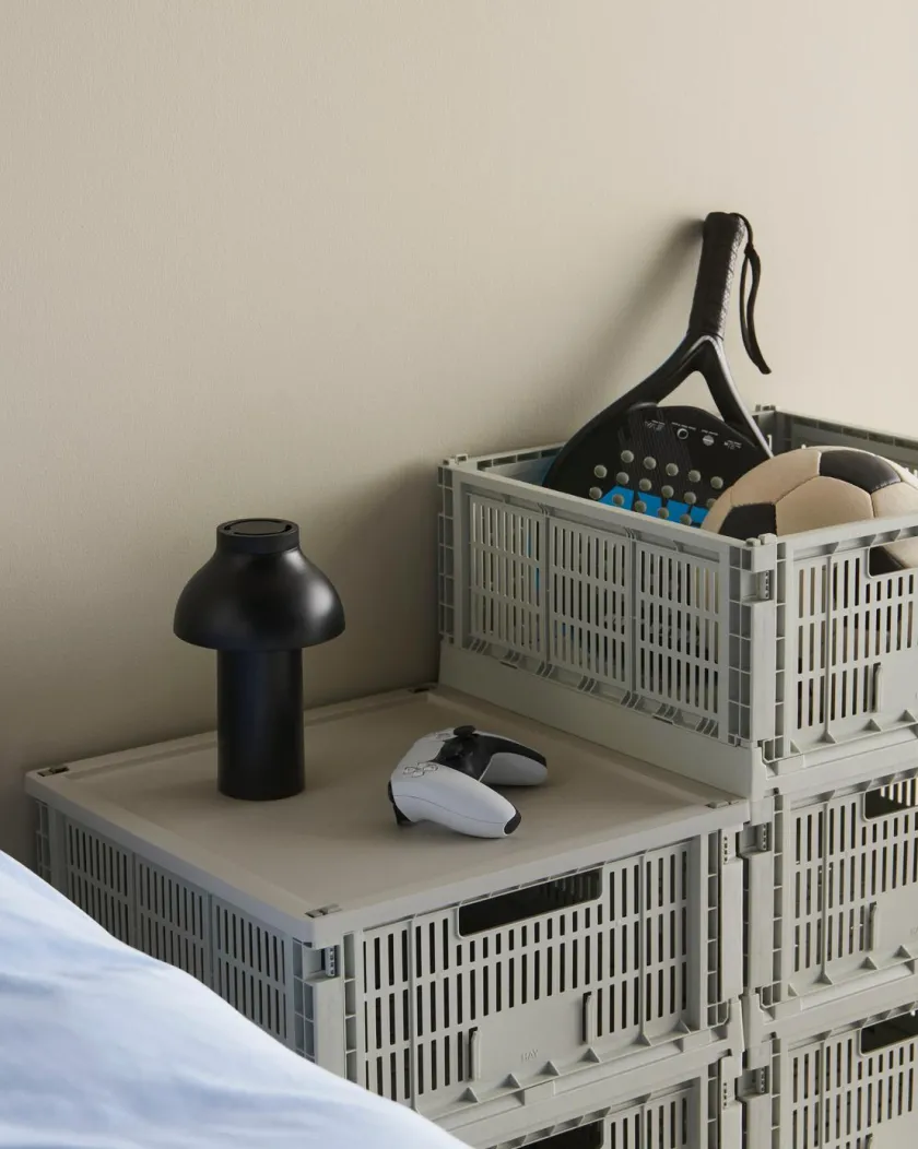 HAY Colour Crate Large Square, Off white fra>Børn Gaver Til Ham|Opbevaring På Børneværelset