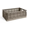HAY Colour Crate Large, Warm grey fra>Børn Opbevaring På Børneværelset|Opbevaring