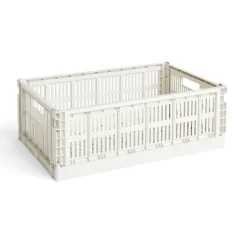 HAY Colour Crate Large, Warm grey fra>Børn Opbevaring På Børneværelset|Opbevaring