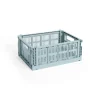HAY Colour Crate Medium, Dusty blue fra>Børn Opbevaring På Børneværelset|Opbevaring