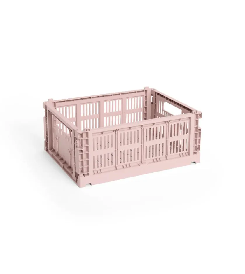 HAY Colour Crate Medium, Grey fra>Børn Opbevaring På Børneværelset|Opbevaring
