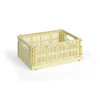 HAY Colour Crate Medium, Light yellow fra>Børn Opbevaring På Børneværelset|Opbevaring