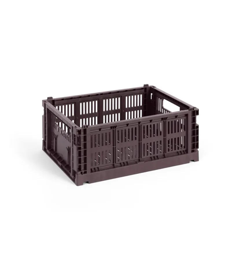 HAY Colour Crate Medium, Soft blue fra>Børn Opbevaring På Børneværelset|Opbevaring