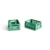HAY Colour Crate Mini 2 Stk., dark mint fra>Børn Gaver|Gaver Til Børn
