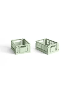 HAY Colour Crate Mini 2 Stk., dark mint fra><noscript><img width=