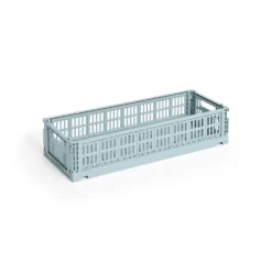 HAY Colour Crate Mini Oblong, Dusty blue fra>Børn Gaver|Gaver Til Børn
