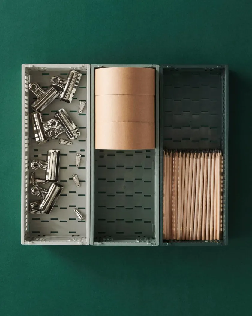 HAY Colour Crate Mini Oblong, Grey fra>Børn Gaver|Gaver Til Børn