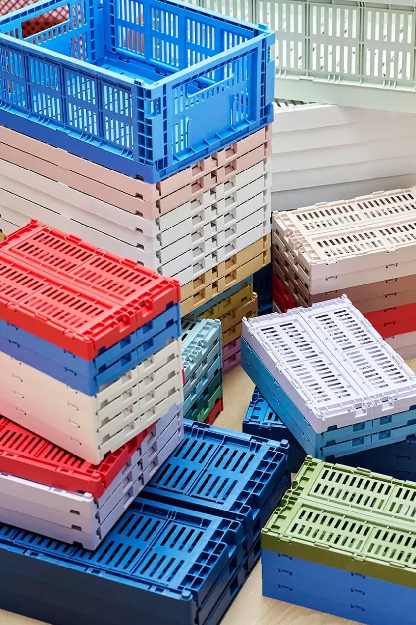HAY Colour Crate Small, Sage green fra>Børn Opbevaring På Børneværelset|Opbevaring