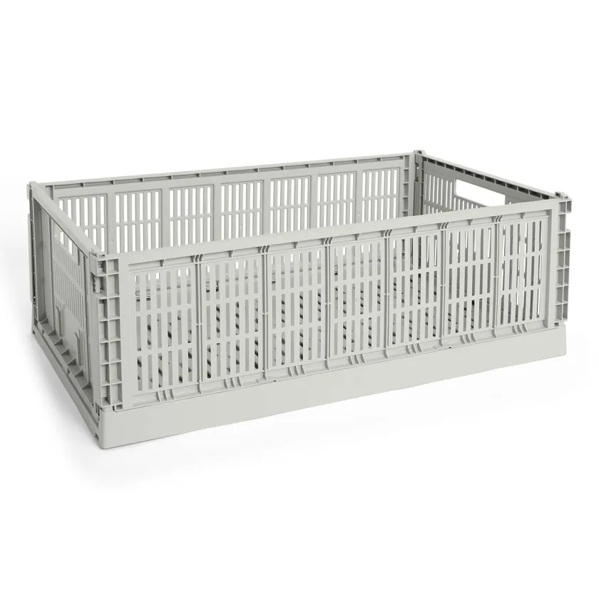 HAY Colour Crate X-Large, Grey fra>Børn Opbevaring På Børneværelset|Opbevaring