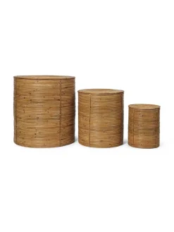 Ferm Living Column Storage, sæt á 3 stk. fra> Opbevaring