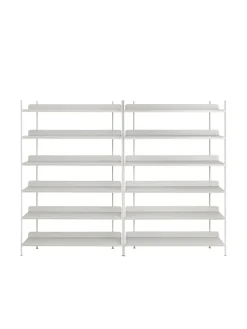 Muuto Compile Shelving System, configuration 8 fra> Reolsystemer