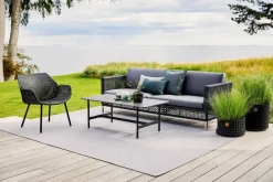 Cane-line Connect Loungestol, black/antracite fra> Udendørs Loungemøbler|Havestole