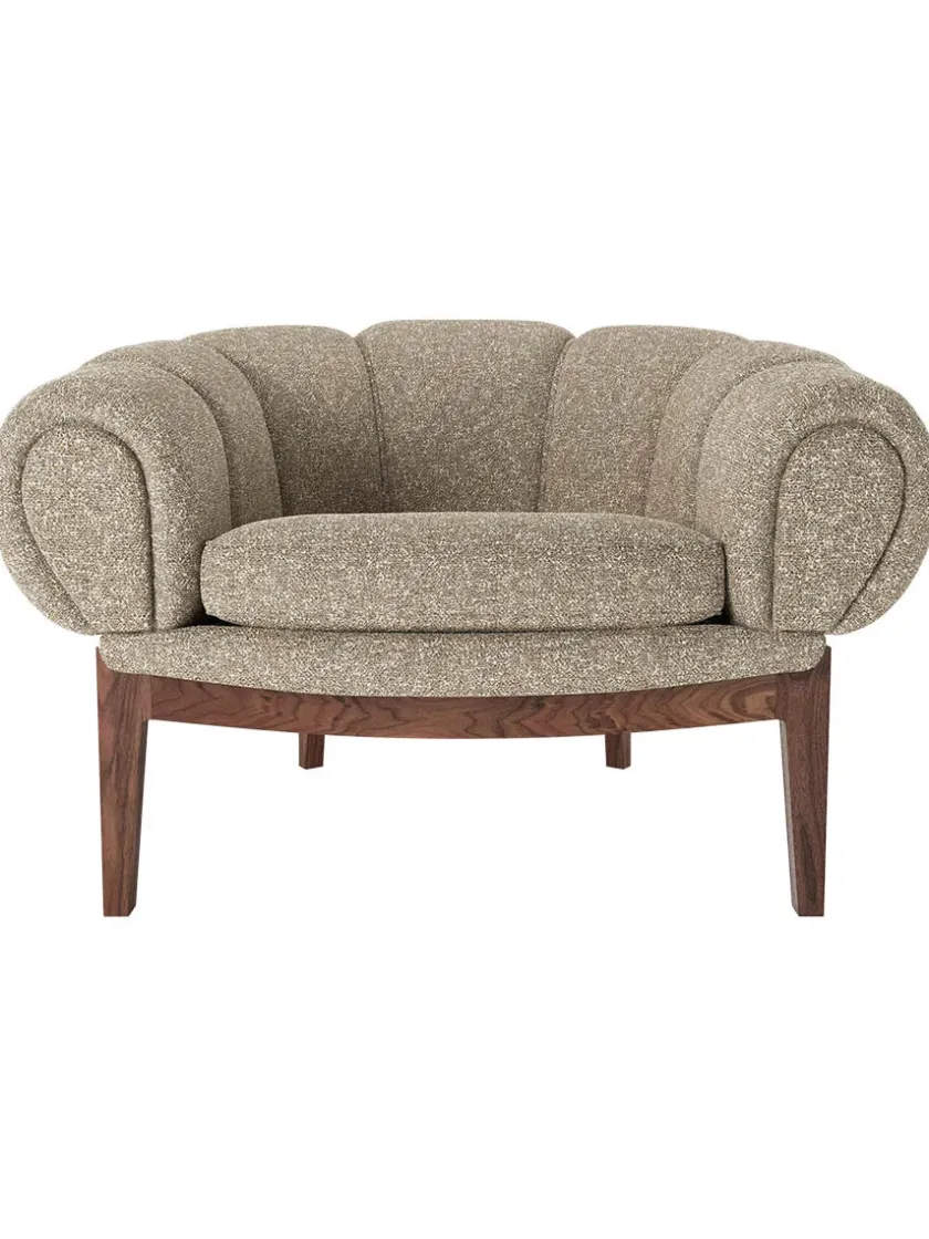 GUBI Croissant Lounge Chair, fabric fra> Lænestole