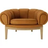 GUBI Croissant Lounge Chair, leather fra> Lænestole