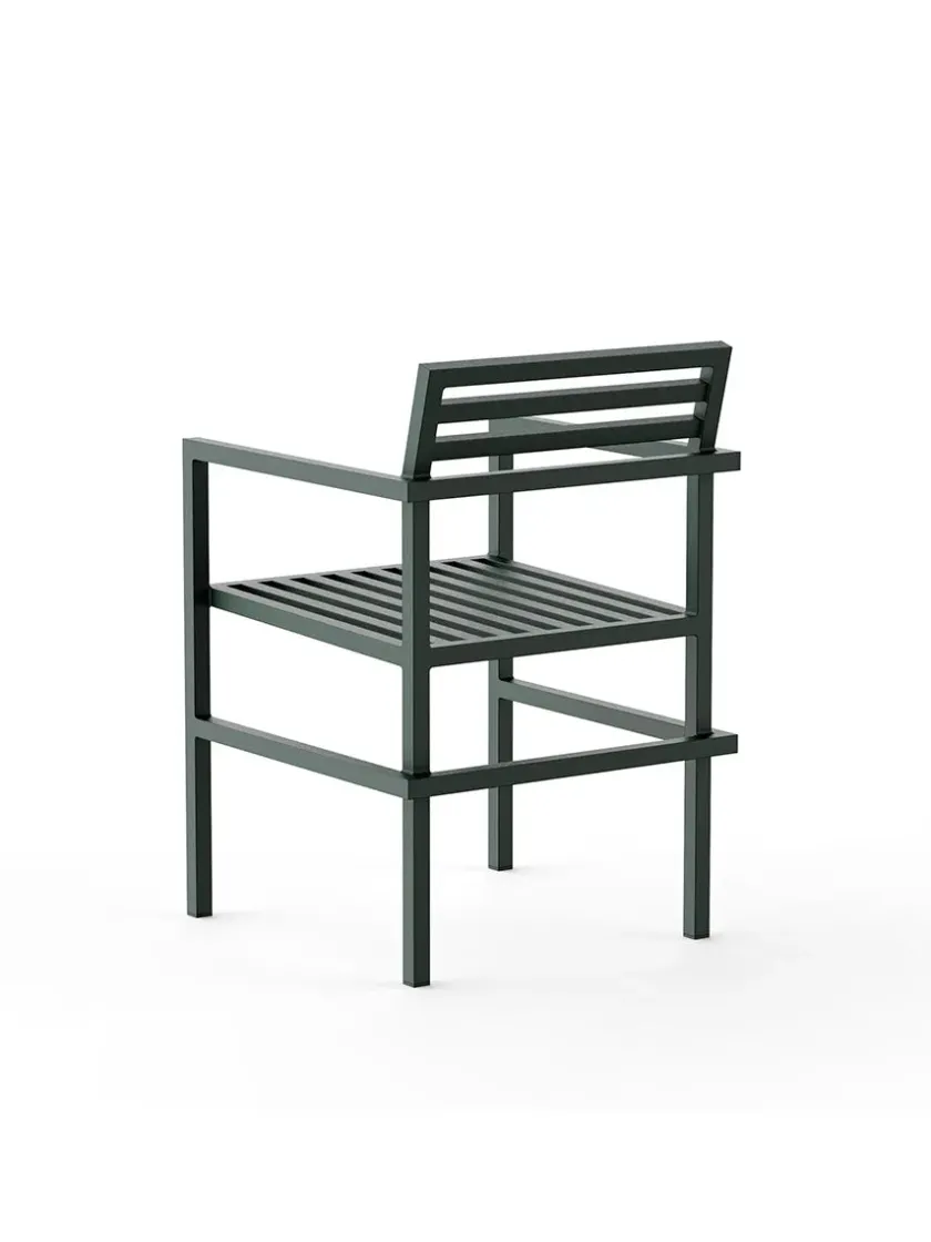 Nine Dining Arm Chair, grøn fra 19 Outdoors> Havestole