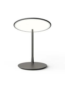 Nine Disc table light, brushed brass fra><noscript><img width=