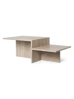 Ferm Living Distinct Coffee Table, Travertine fra> Sofaborde