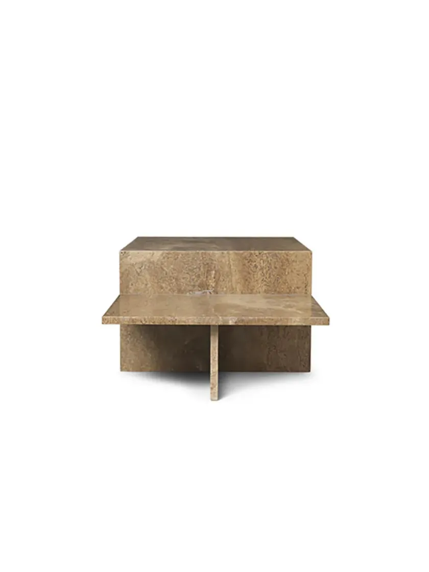 Ferm Living Distinct Coffee Table, Travertine fra> Sofaborde