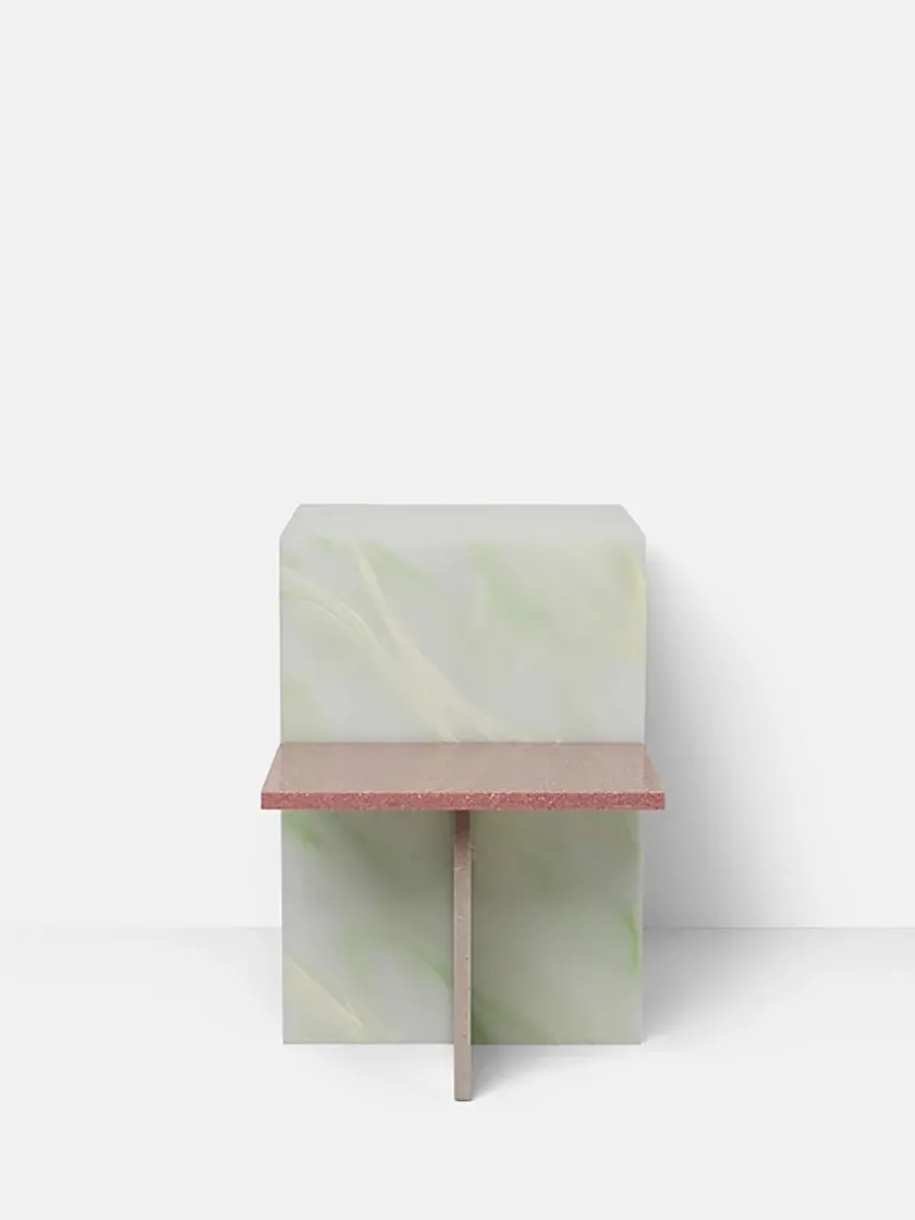 Ferm Living Distinct Side Table, Dark Brown Travertine fra> Sofaborde