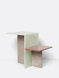Ferm Living Distinct Side Table, Travertine fra><noscript><img width=