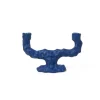 Ferm Living Dito Candle Holder bright blue, double fra> Lysestager