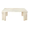 GUBI Doric Coffee Table 80 x 80 cm, Neutral White Travertine fra> Sofaborde