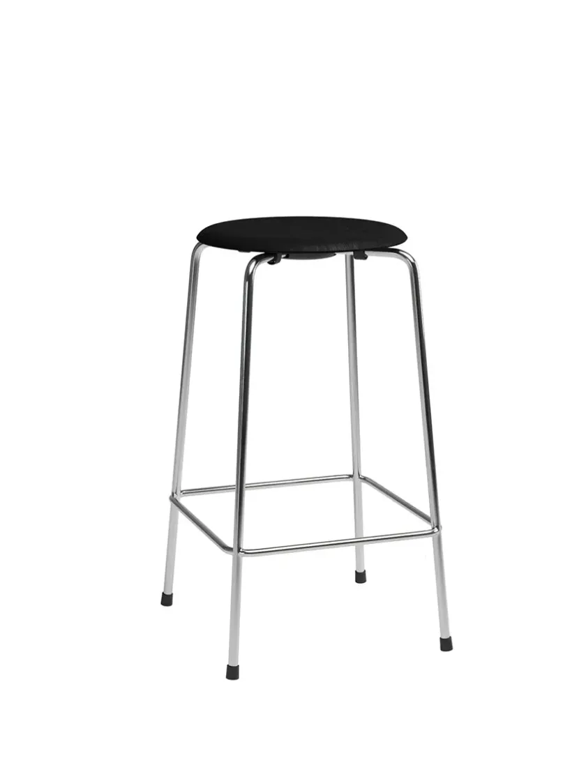 Fritz Hansen Dot Barstol m. 4 ben, sortlakeret ask af Arne Jacobsen> Barstole