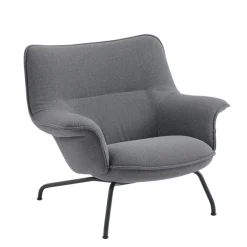 Muuto Doze Lounge Chair, Low Back, Ocean 80/tekstil, Tube base fra> Lænestole
