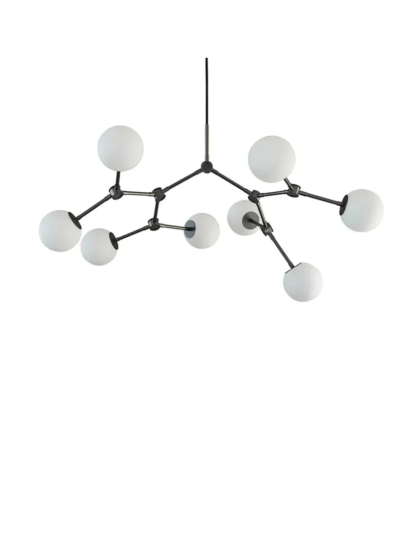 101 Copenhagen Drop Bulp Chandelier, mini grey fra> Spots|Lysekroner
