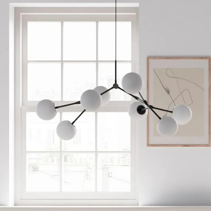 101 Copenhagen Drop Bulp Chandelier, mini grey fra> Spots|Lysekroner
