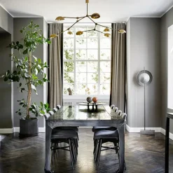 101 Copenhagen Drop Chandelier, brass fra> Lysekroner|Spots