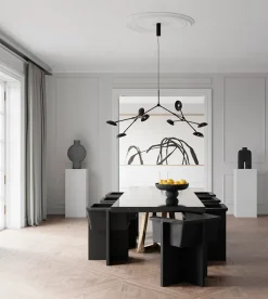 101 Copenhagen Drop Chandelier, burned black fra><noscript><img width=
