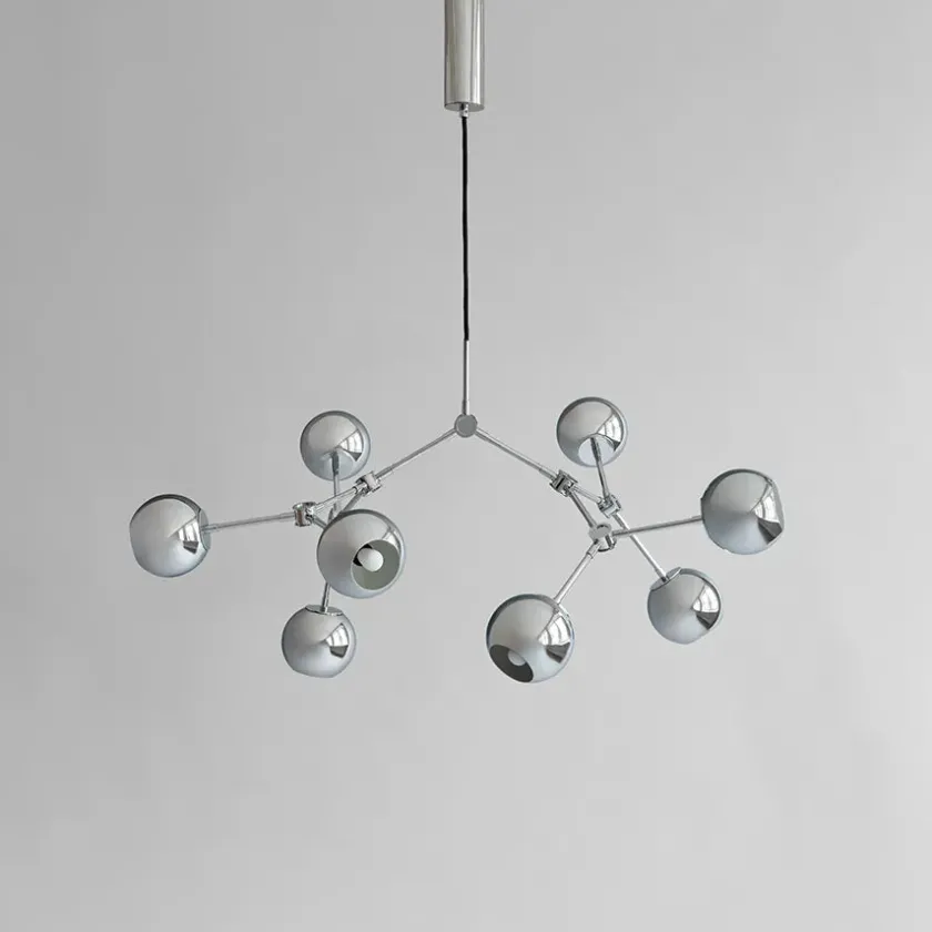 101 Copenhagen Drop Chandelier Globe, Mini, Chrome fra> Lysekroner|Spots